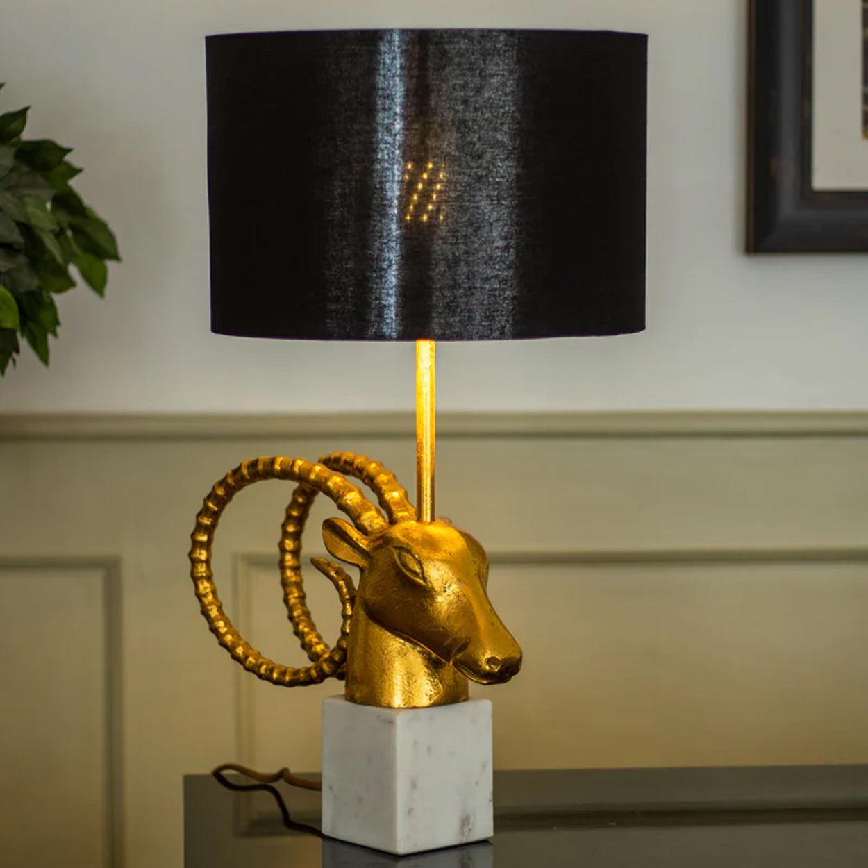 BIGHORN HANDMADE BEDSIDE TABLE LAMP - Ankur Lighting