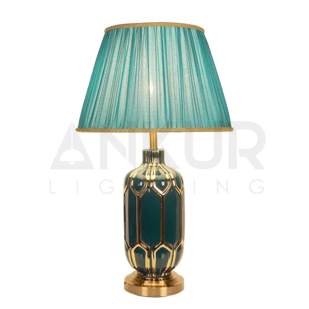 BLEEN CERAMIC TABLE LAMP BEDSIDE LAMP - Ankur Lighting