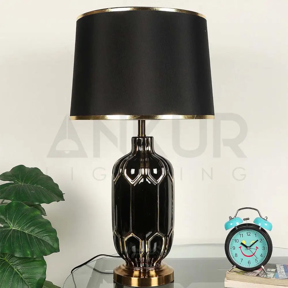 BLEEN CERAMIC TABLE LAMP BEDSIDE LAMP - Ankur Lighting