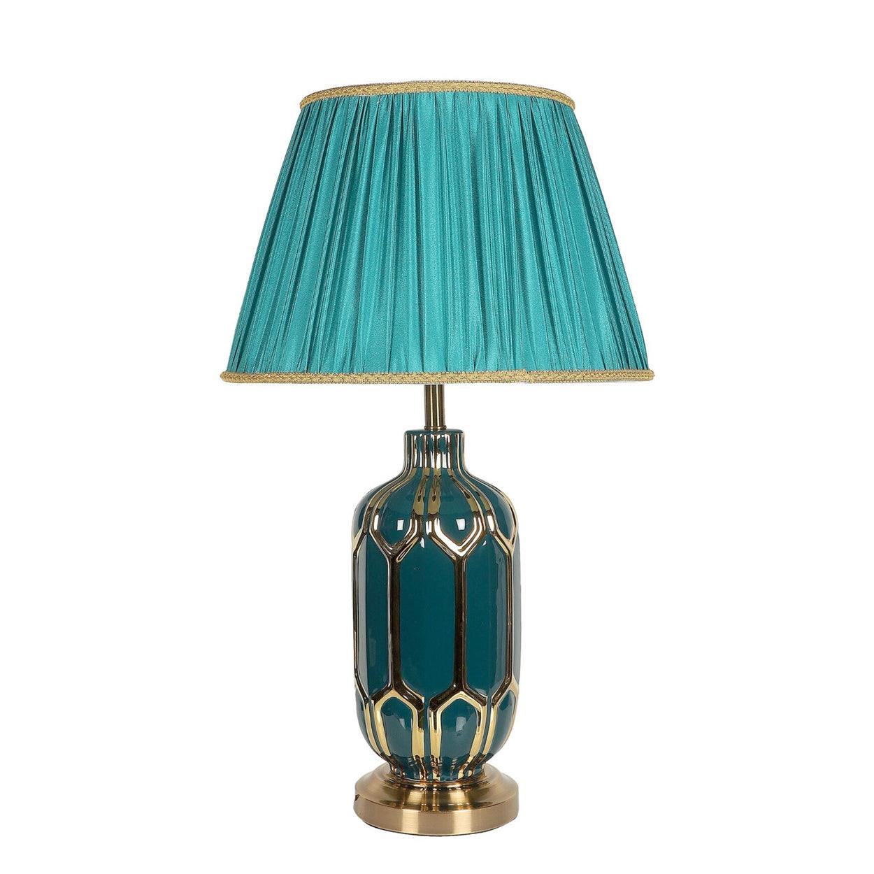 BLEEN CERAMIC TABLE LAMP BEDSIDE LAMP - Ankur Lighting