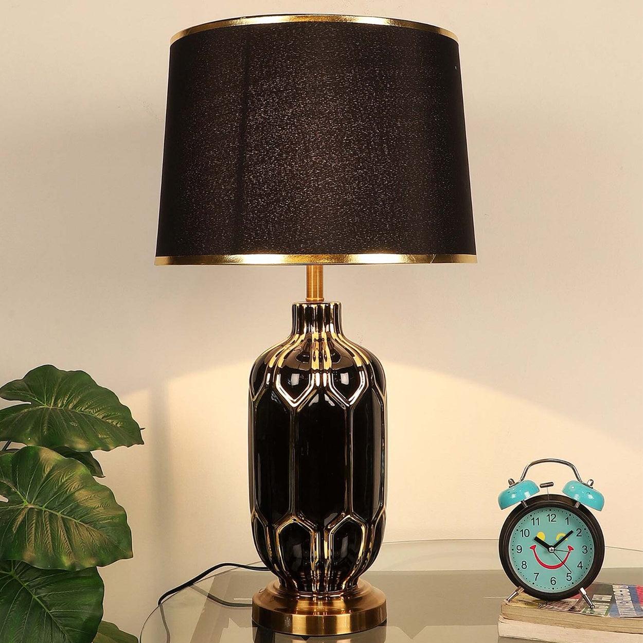 BLEEN CERAMIC TABLE LAMP BEDSIDE LAMP - Ankur Lighting