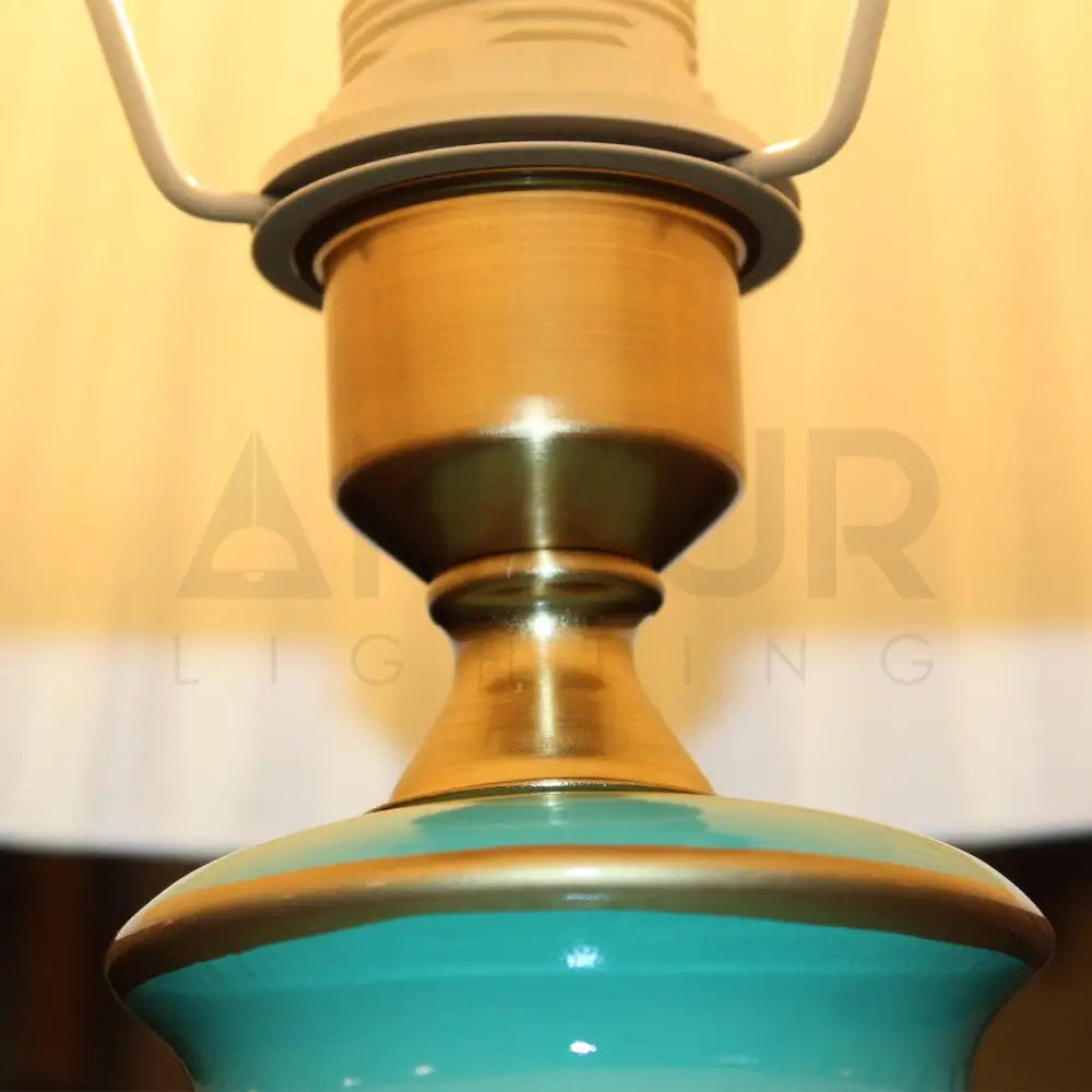 BLOOM CERAMIC BEDSIDE TABLE LAMP - Ankur Lighting