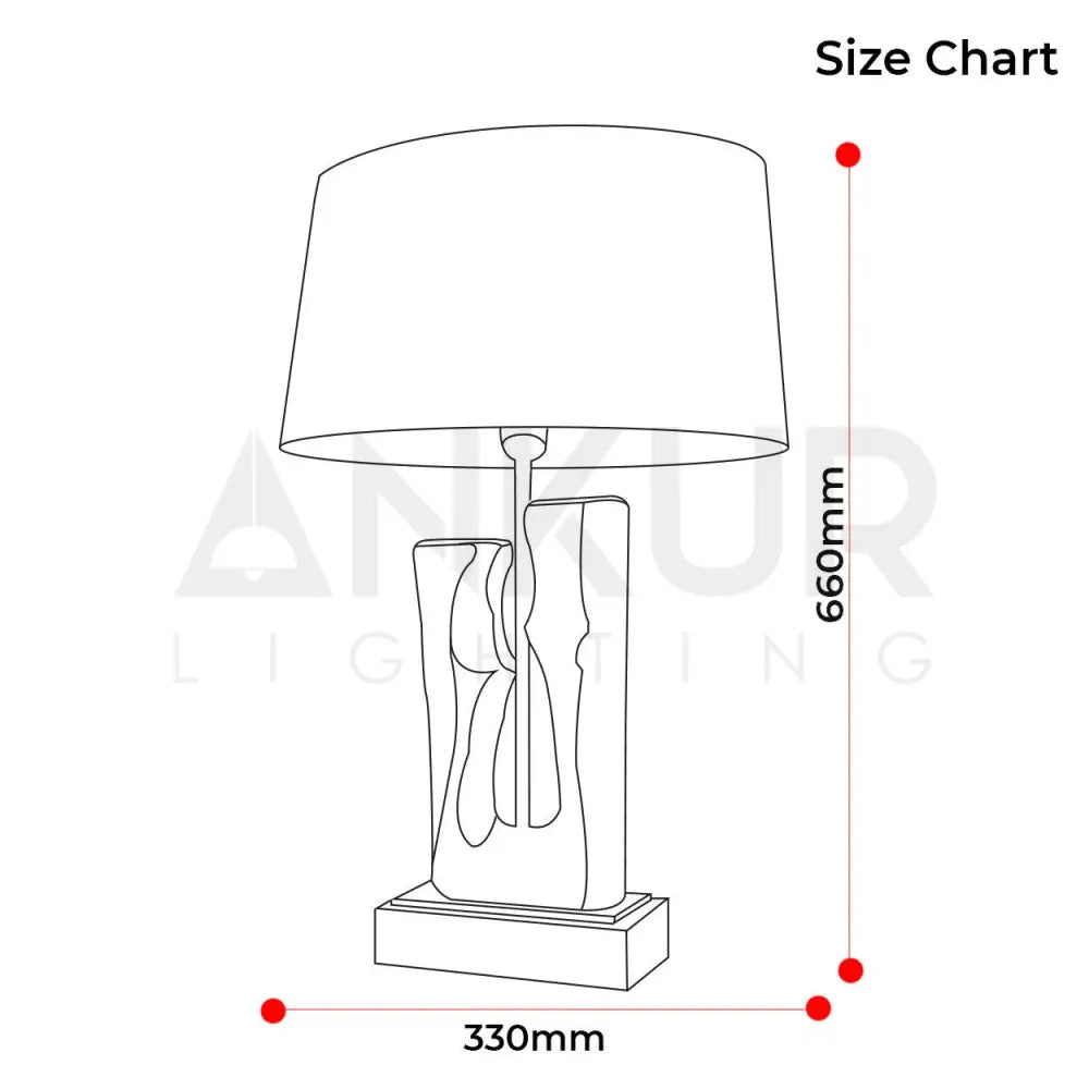 ELITE REGAL TABLE LAMP BEDSIDE LAMP - Ankur Lighting