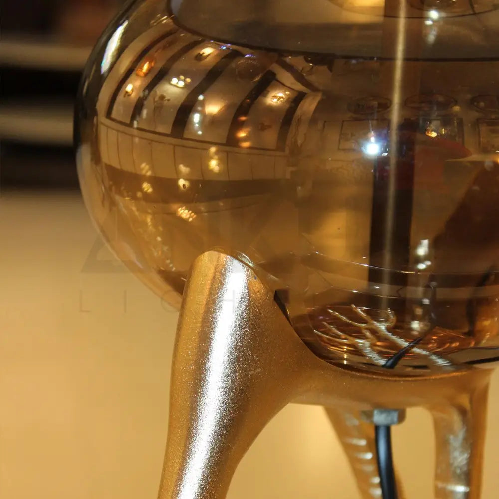 FLAMINGO HAND MADE GLASS AND METAL TABLE LAMP - Ankur Lighting