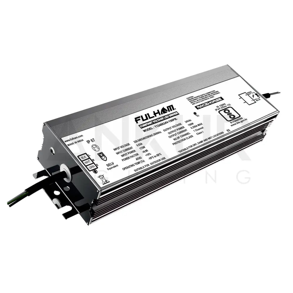 FULHAM 24V CONSTANT VOLTAGE OUTDOOR RATED IP67 DRIVER 150W
