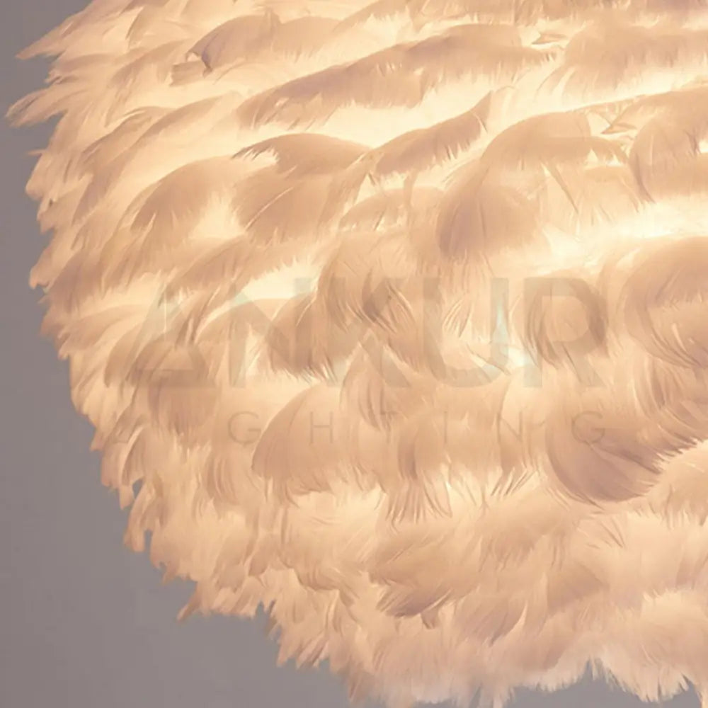 GOOSE FEATHER TABLE LAMP BEDSIDE LAMP - Ankur Lighting