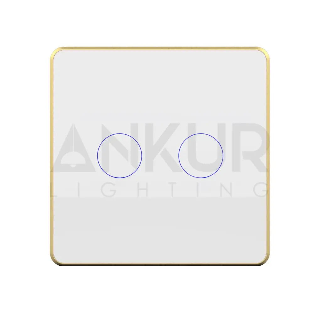 HOGAR SMART DOUBLE TOUCH SWITCH PANELS BUILT-IN AUTOMATION - Ankur Lighting
