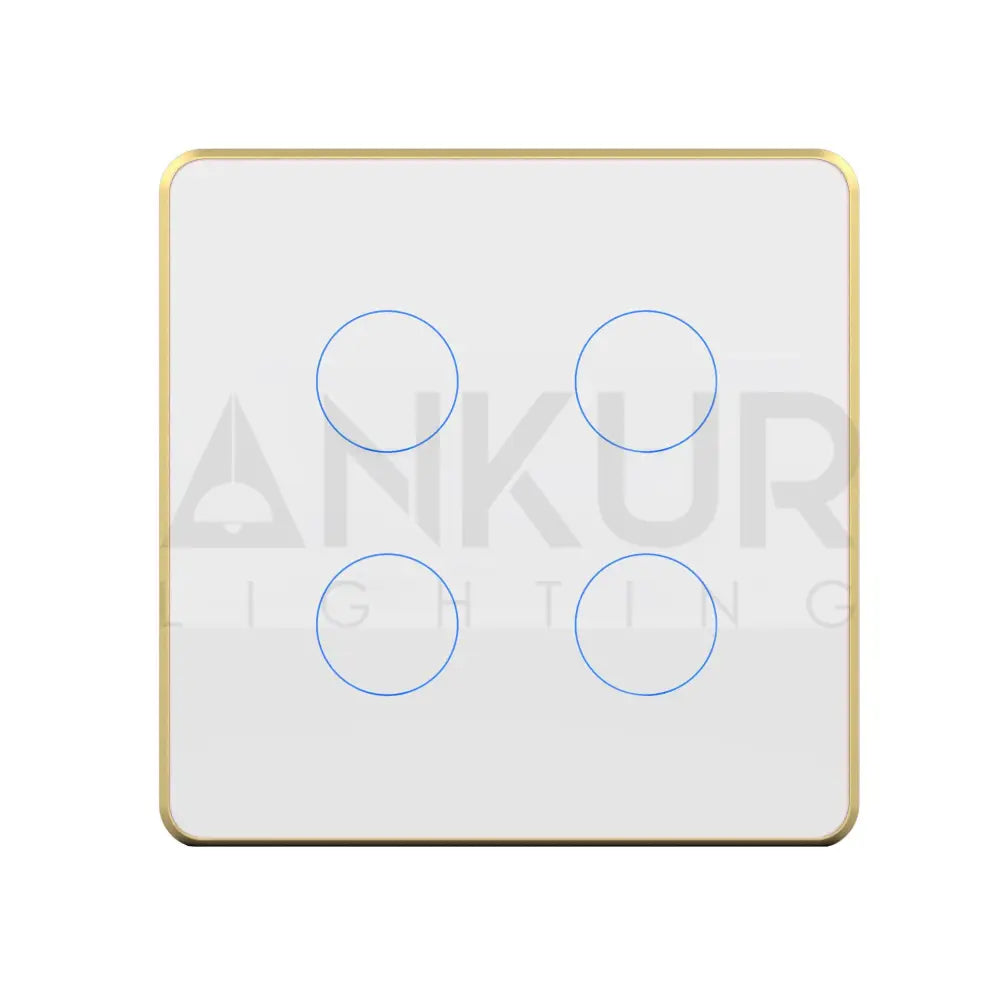 HOGAR SMART FOUR TOUCH SWITCH PANLES WITH BUILT-IN AUTOMATION - Ankur Lighting