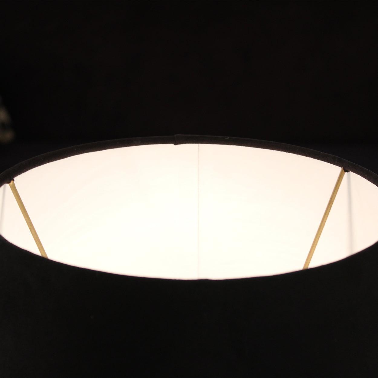 LUMA HANDMADE METAL AND GLASS BEDSIDE TABLE LAMP - Ankur Lighting