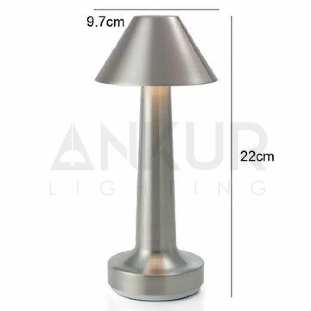 ANKUR METALHAT RECHARGABLE TOUCH CONTROL WIRELESS BAR TABLE LAMP