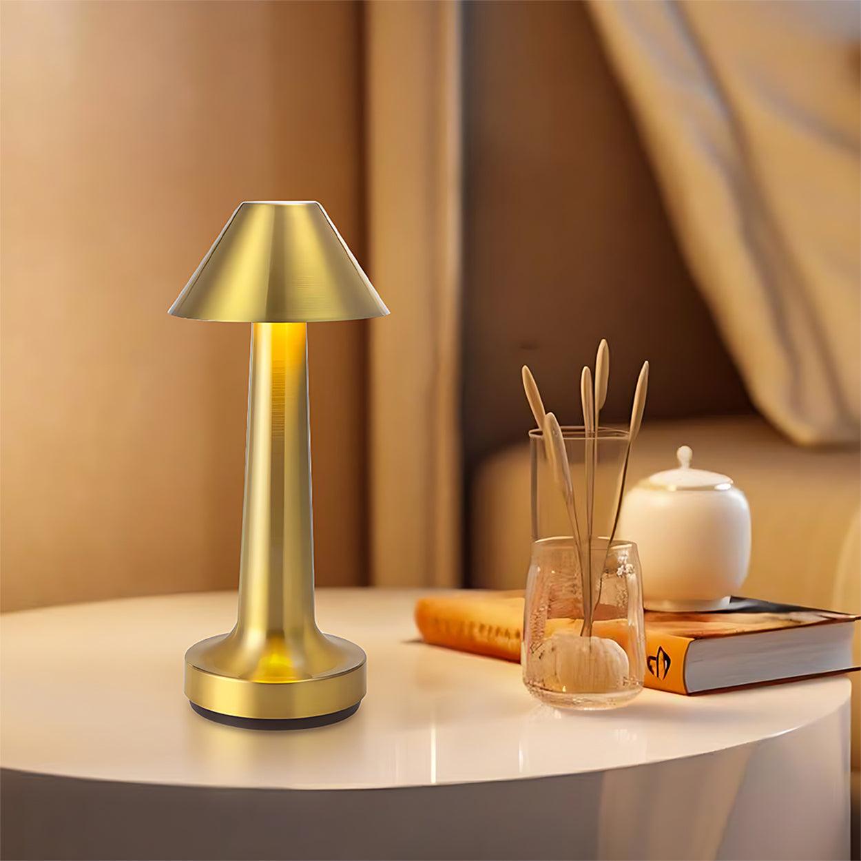 METALHAT RECHARGABLE TOUCH CONTROL WIRELESS BAR TABLE LAMP - Ankur Lighting