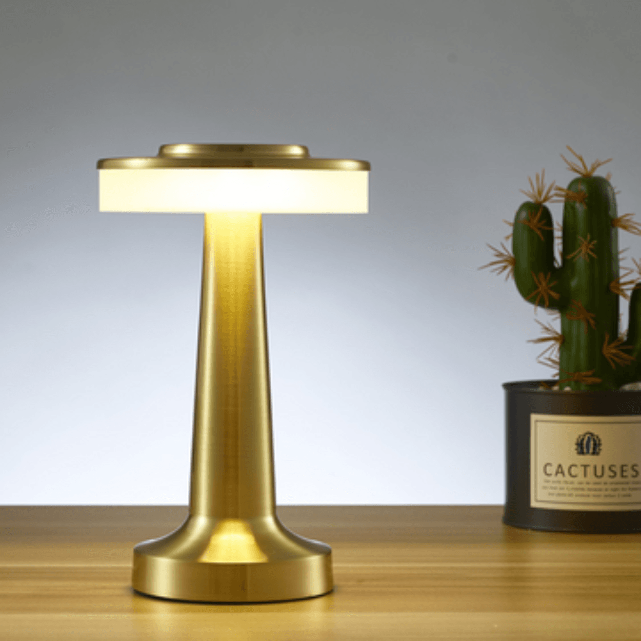 MUSHED RECHARGABLE TOUCH CONTROL WIRELESS BAR TABLE LAMP - Ankur Lighting