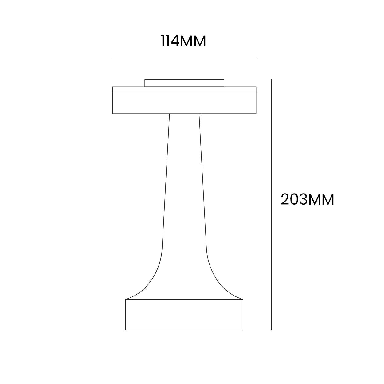 MUSHED RECHARGABLE TOUCH CONTROL WIRELESS BAR TABLE LAMP - Ankur Lighting