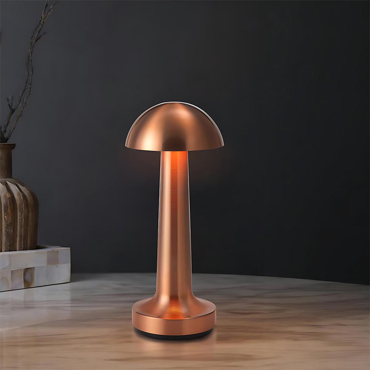 MUSHROOM RECHARGABLE TOUCH CONTROL WIRELESS BAR TABLE LAMP - Ankur Lighting