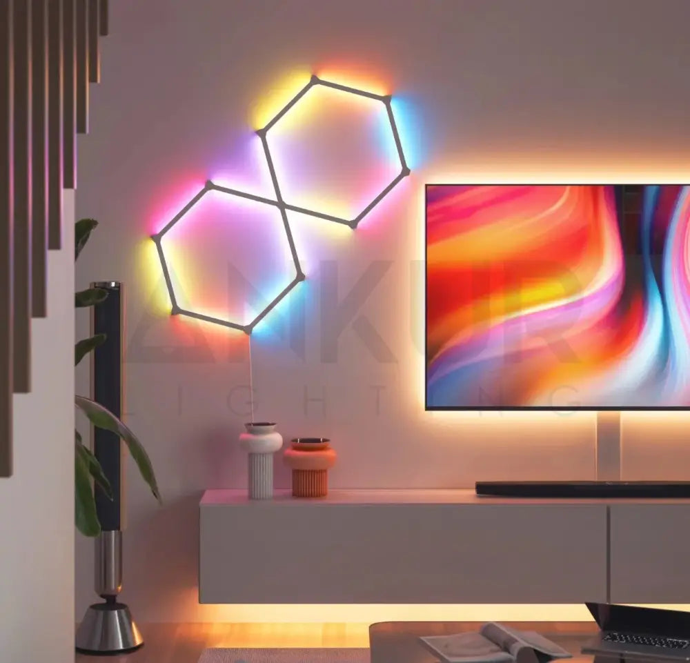 NANOLEAF LINES 60 DEGREES (STARTER KIT) FOR GAMING ROOM AND HOME AUTOMATION Lighting