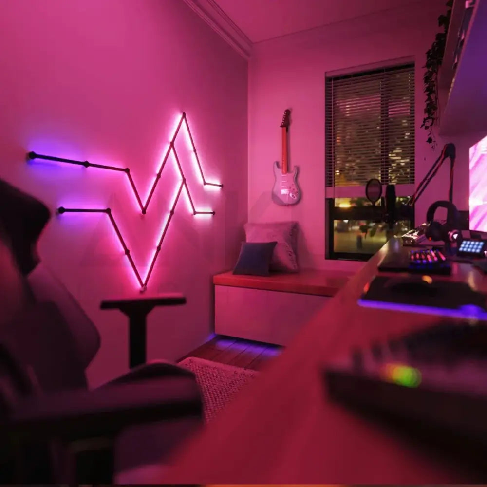 NANOLEAF LINES 60 DEGREES (STARTER KIT) FOR GAMING ROOM AND HOME AUTOMATION Lighting
