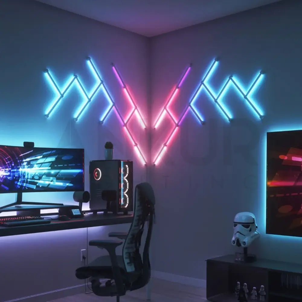 NANOLEAF LINES 60 DEGREES (STARTER KIT) FOR GAMING ROOM AND HOME AUTOMATION Lighting