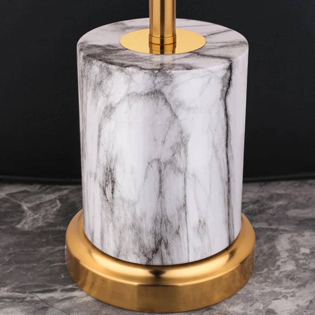 NERO GOLD WITH MARBLE TEXTURE TABLE LAMP BEDSIDE LAMP - Ankur Lighting