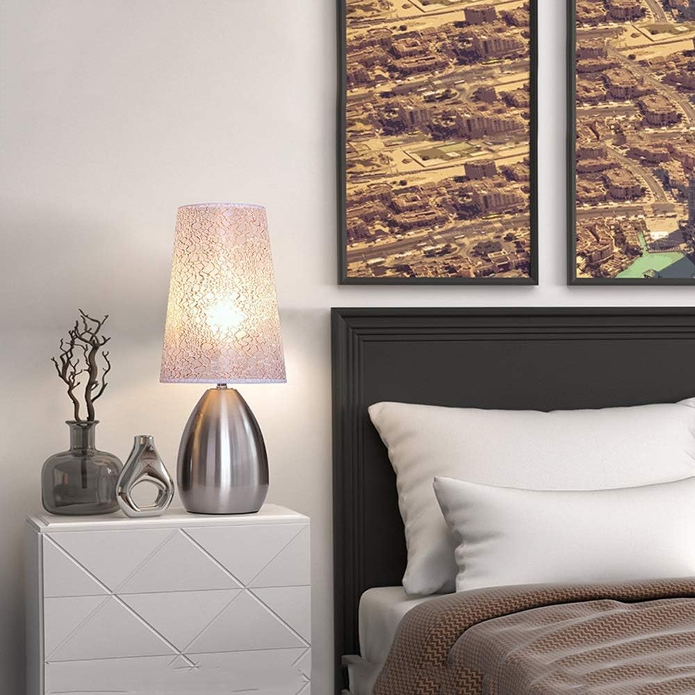 ANKUR NOIR GLOSSY FINISH METAL BEDSIDE TABLE LAMP