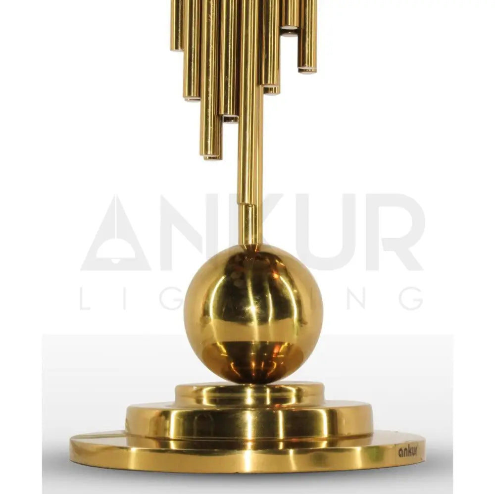ORGAN CONTEMPORARY TABLE LAMP GOLD FINISH - Ankur Lighting