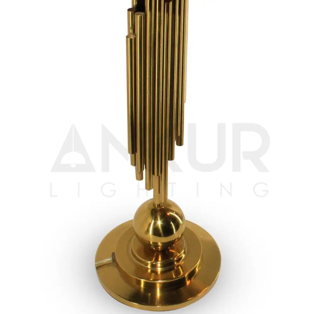 ORGAN CONTEMPORARY TABLE LAMP GOLD FINISH - Ankur Lighting
