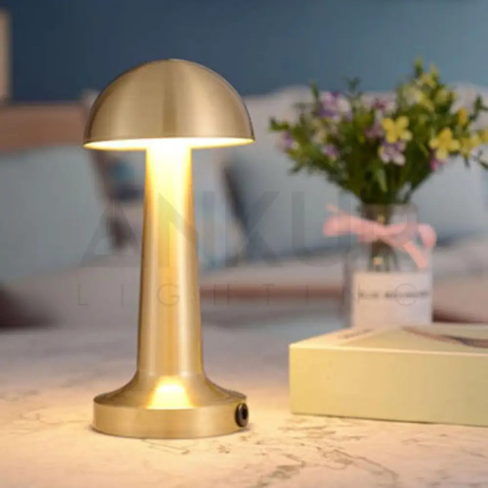 MUSHROOM RECHARGABLE TOUCH CONTROL WIRELESS BAR TABLE LAMP - Ankur Lighting