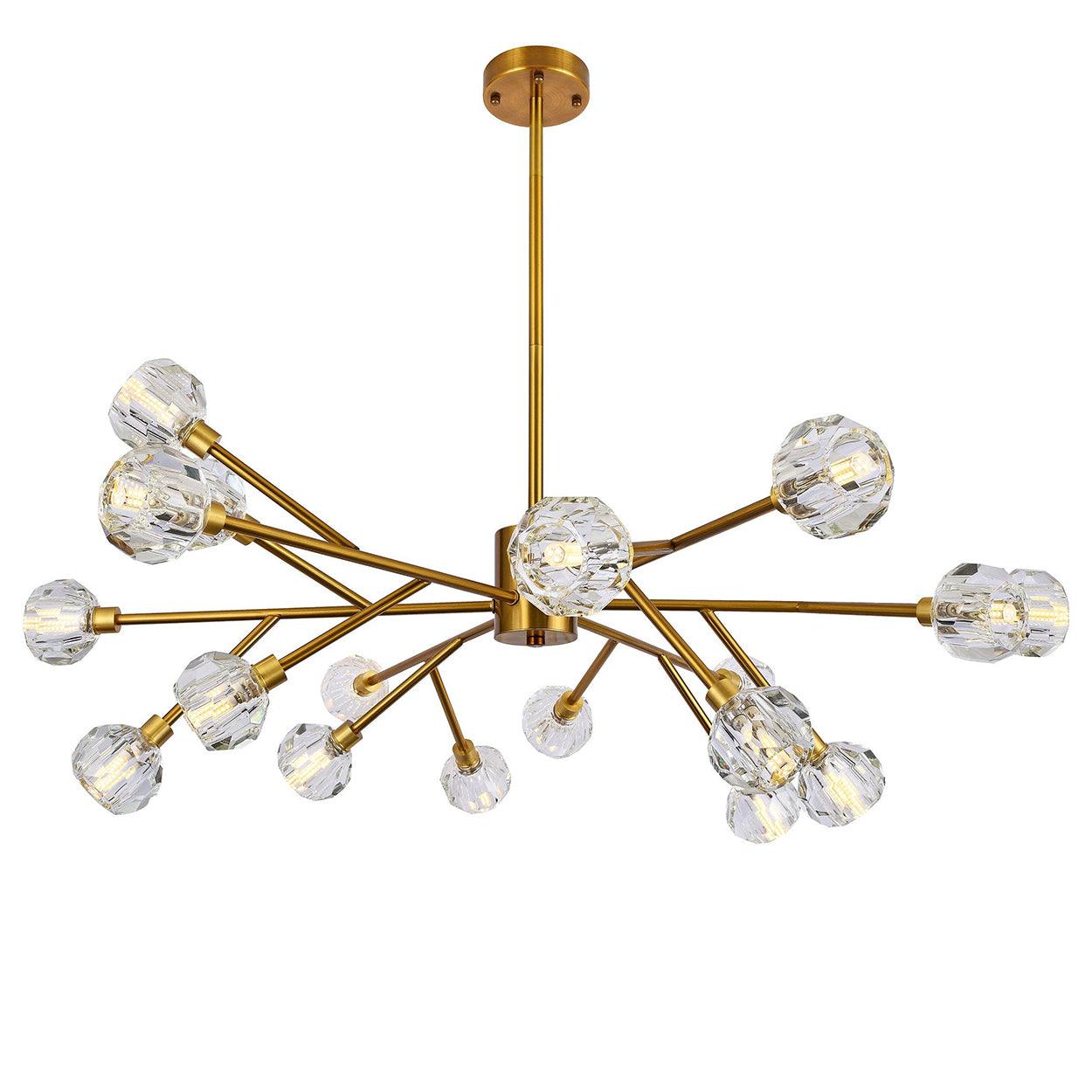 18 LIGHTS CROWN DIAMOND CRYSTAL CHANDELIER - Ankur Lighting