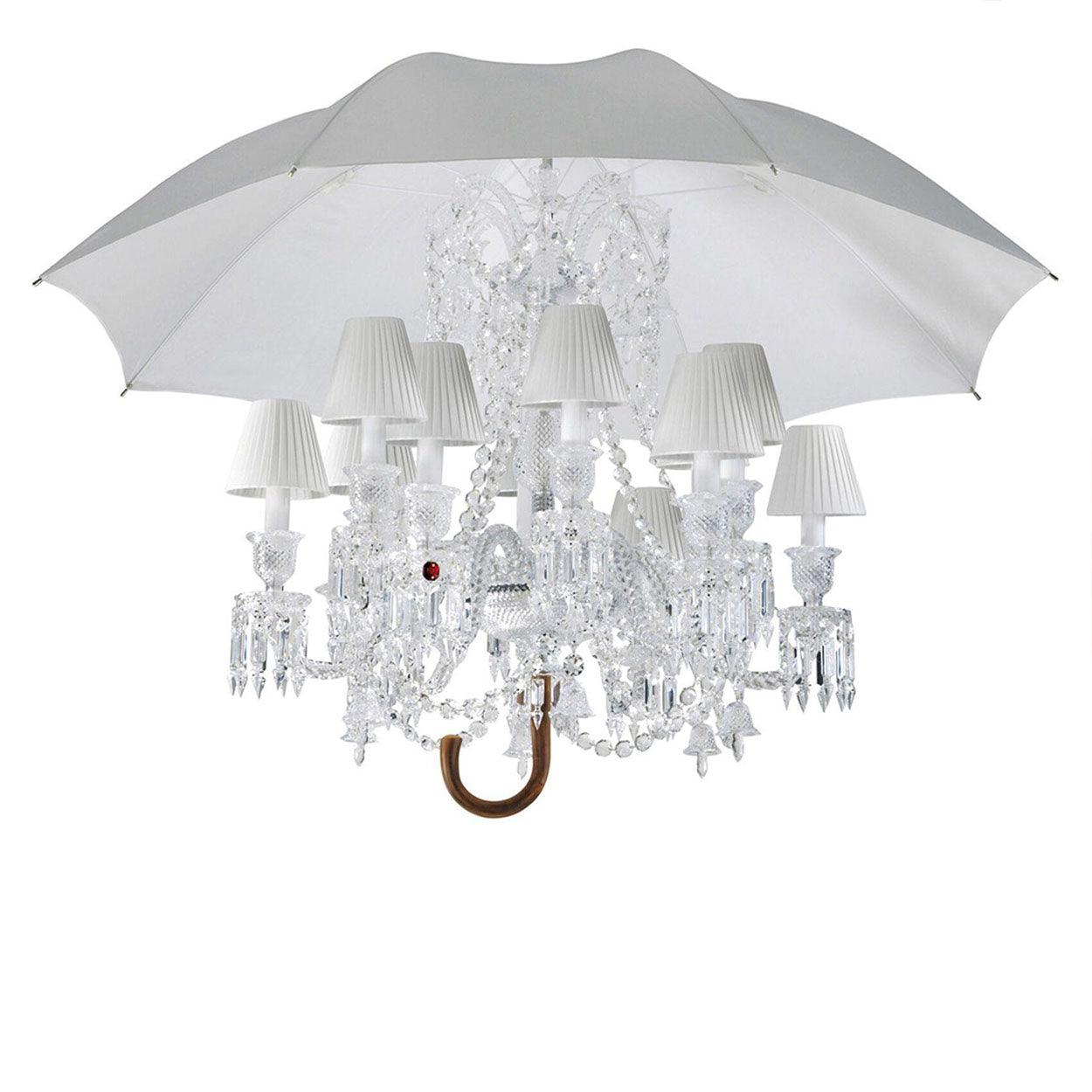 ANKUR 12 LIGHT MARIA COQUINE UMBRELLA BACCARAT STYLE CRYSTAL CHANDELIER - Ankur Lighting