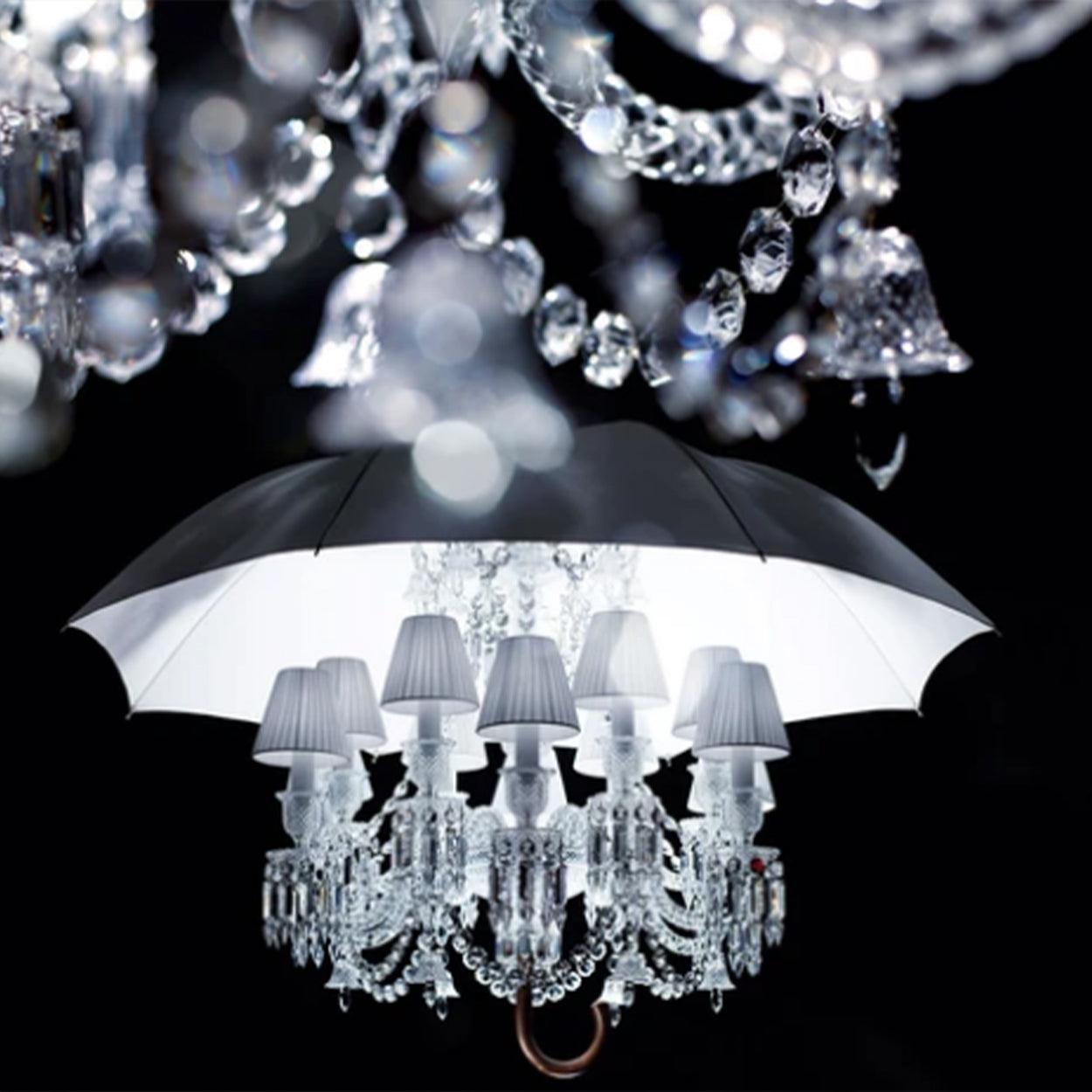 ANKUR 12 LIGHT MARIA COQUINE UMBRELLA BACCARAT STYLE CRYSTAL CHANDELIER - Ankur Lighting