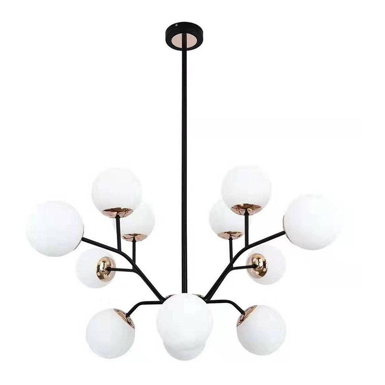 ANKUR 12 LIGHTS SUPREME GLOBE CHANDELIER - Ankur Lighting