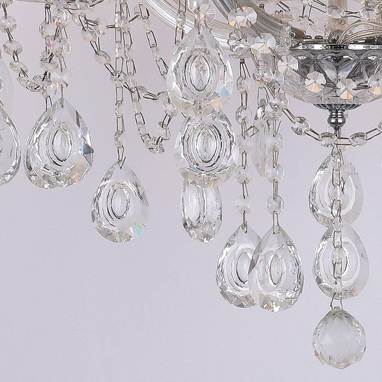 ANKUR 15 LIGHTS SPARKLE CLEAR CRYSTAL CHANDELIER - Ankur Lighting