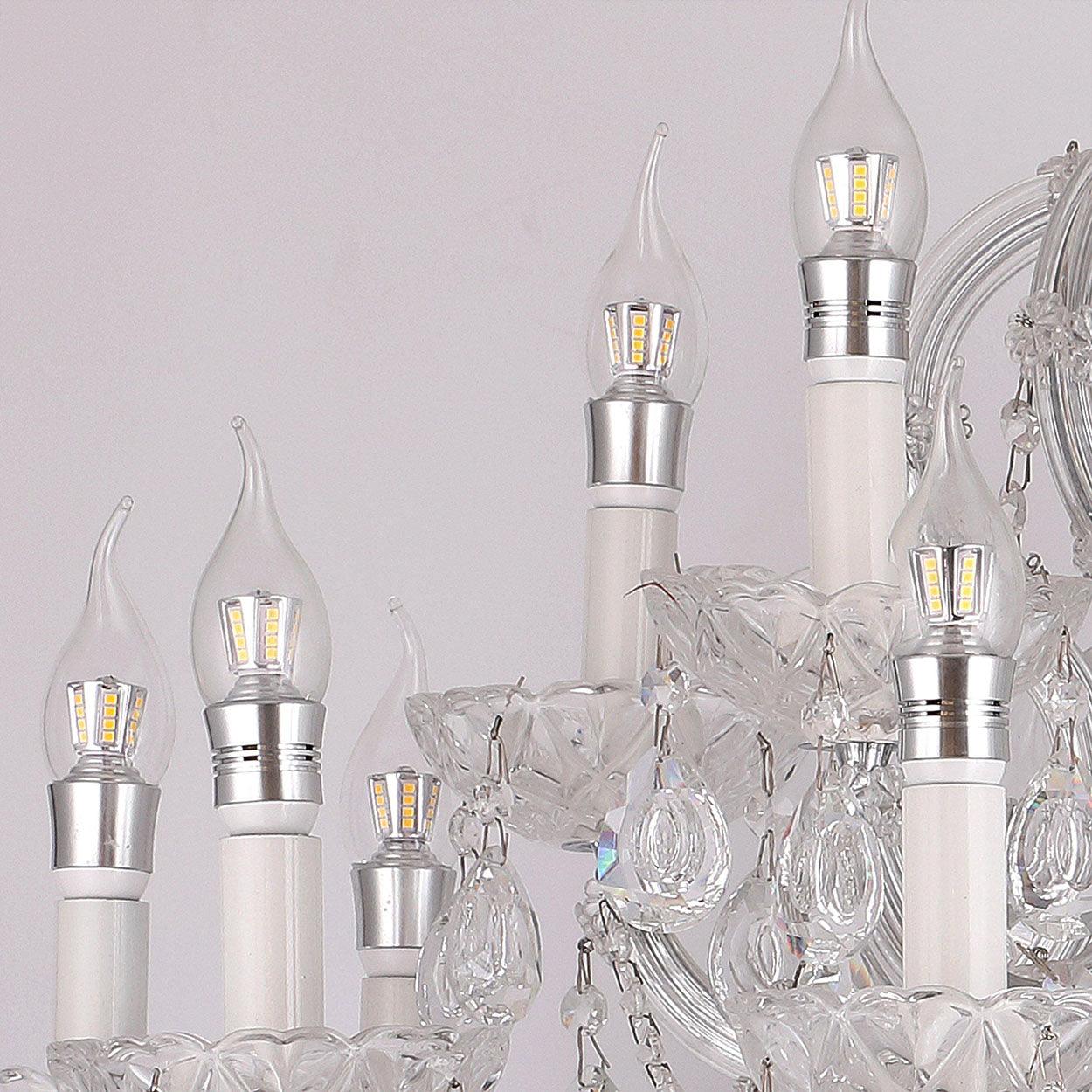 ANKUR 15 LIGHTS SPARKLE CLEAR CRYSTAL CHANDELIER - Ankur Lighting