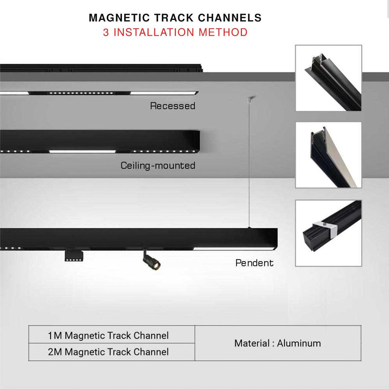 ANKUR 20MM LED MAGNETIC TRACK CHANNEL - Ankur Lighting