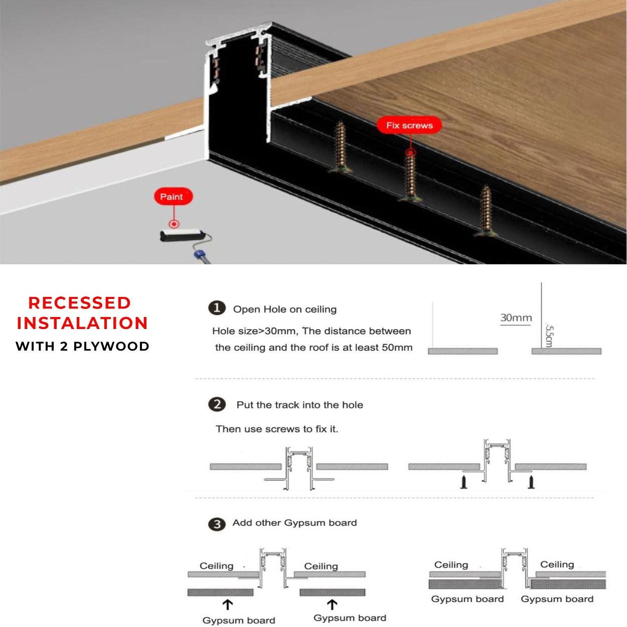 ANKUR 20MM LED MAGNETIC TRACK CHANNEL - Ankur Lighting