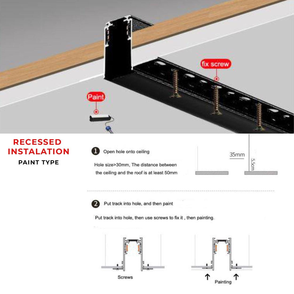 ANKUR 20MM LED MAGNETIC TRACK CHANNEL - Ankur Lighting