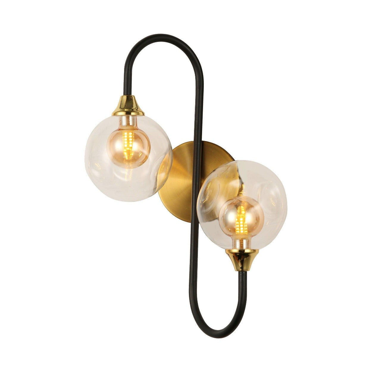 ANKUR ASYMMETRICAL UP/DOWN GLOBE WALL LIGHT - Ankur Lighting