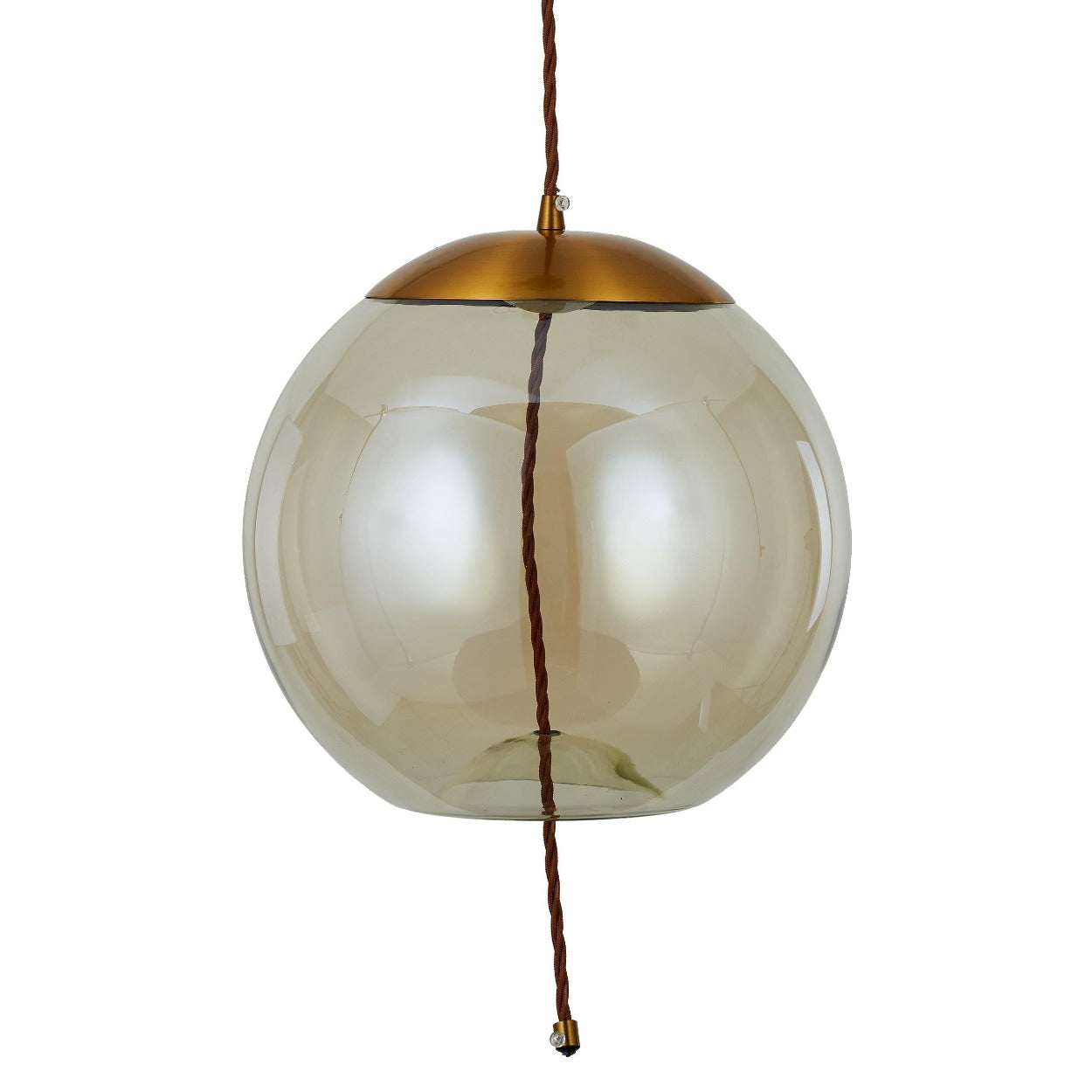 ANKUR BALI ROUND GLASS LED HANGING LIGHT - Ankur Lighting