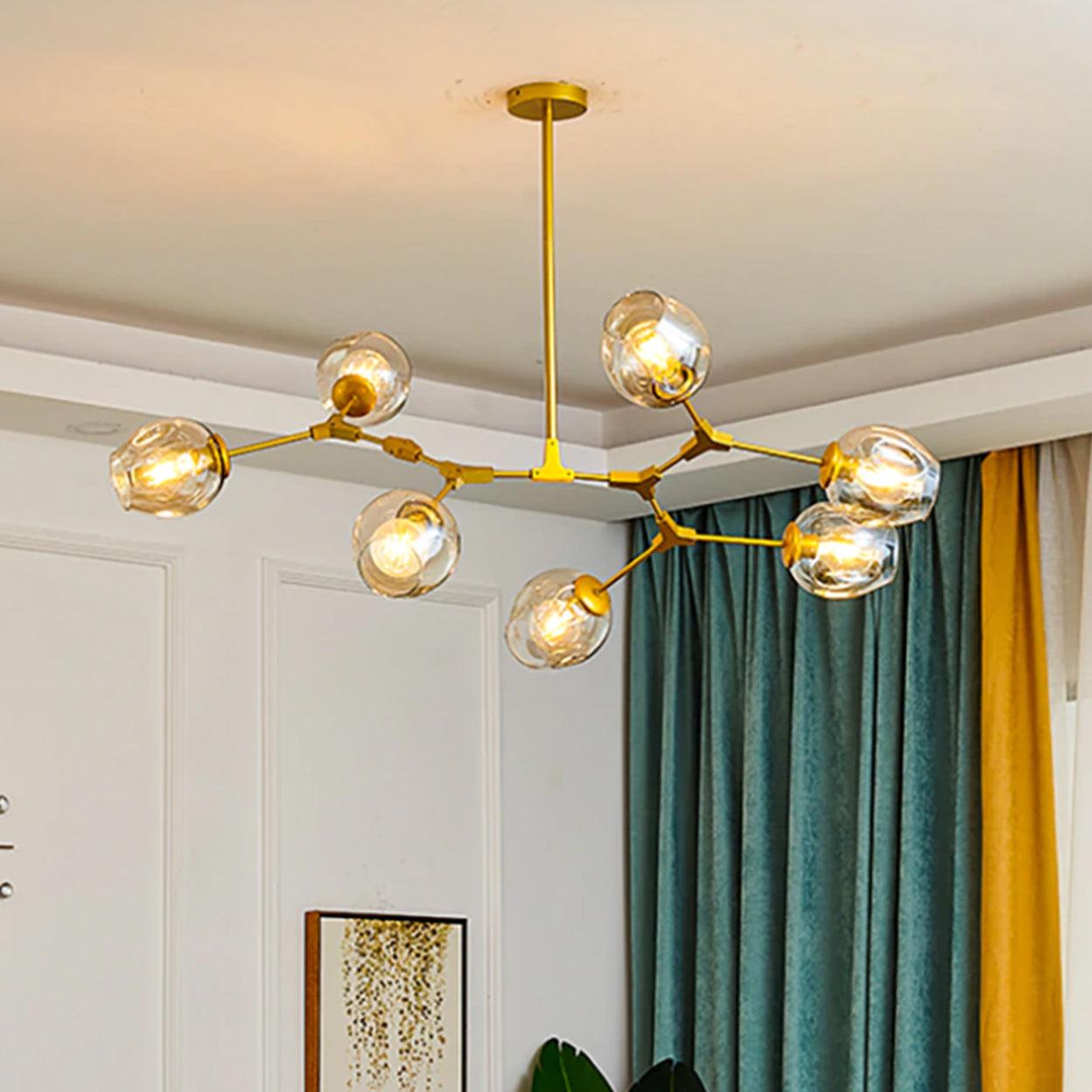 ANKUR BRANCH ARM HEAD CHANDELIER - Ankur Lighting