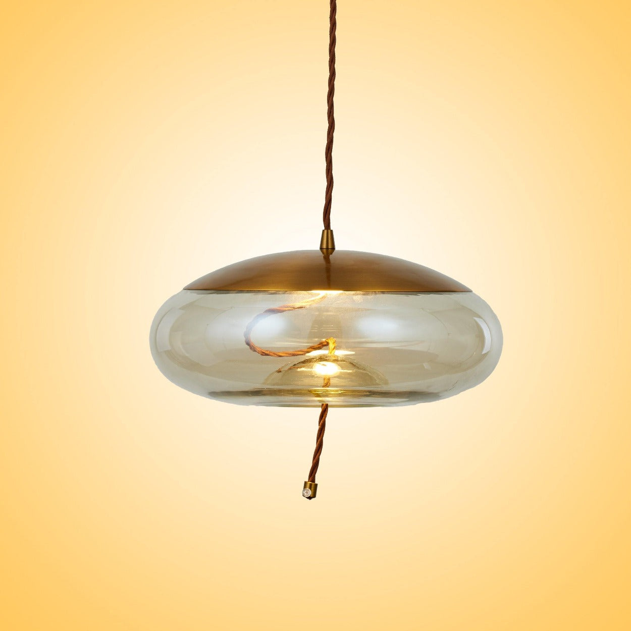 ANKUR BROKIS KNOT DISCO GLASS LED PENDANT LIGHT - Ankur Lighting