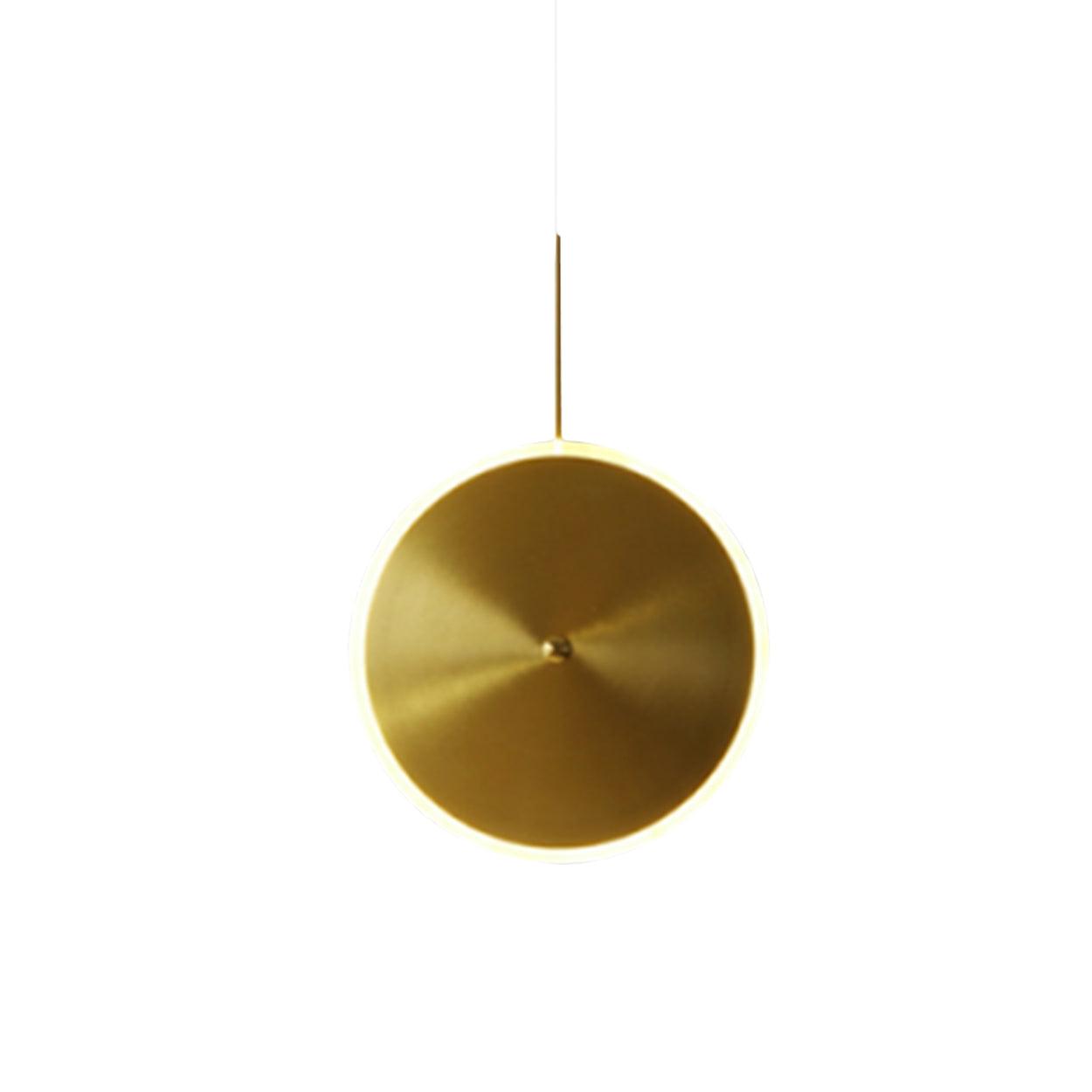 ANKUR CHRONA UFO DISH GOLD LED PENDANT LIGHT - Ankur Lighting