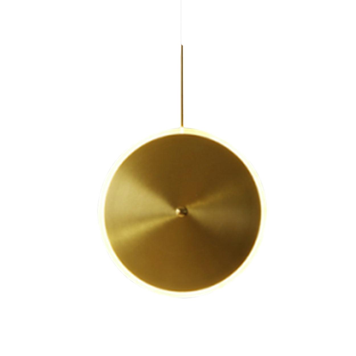 ANKUR CHRONA UFO DISH GOLD LED PENDANT LIGHT - Ankur Lighting