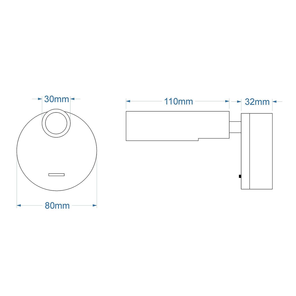 ANKUR CLAIRE BEDSIDE LED WALL LIGHT - Ankur Lighting