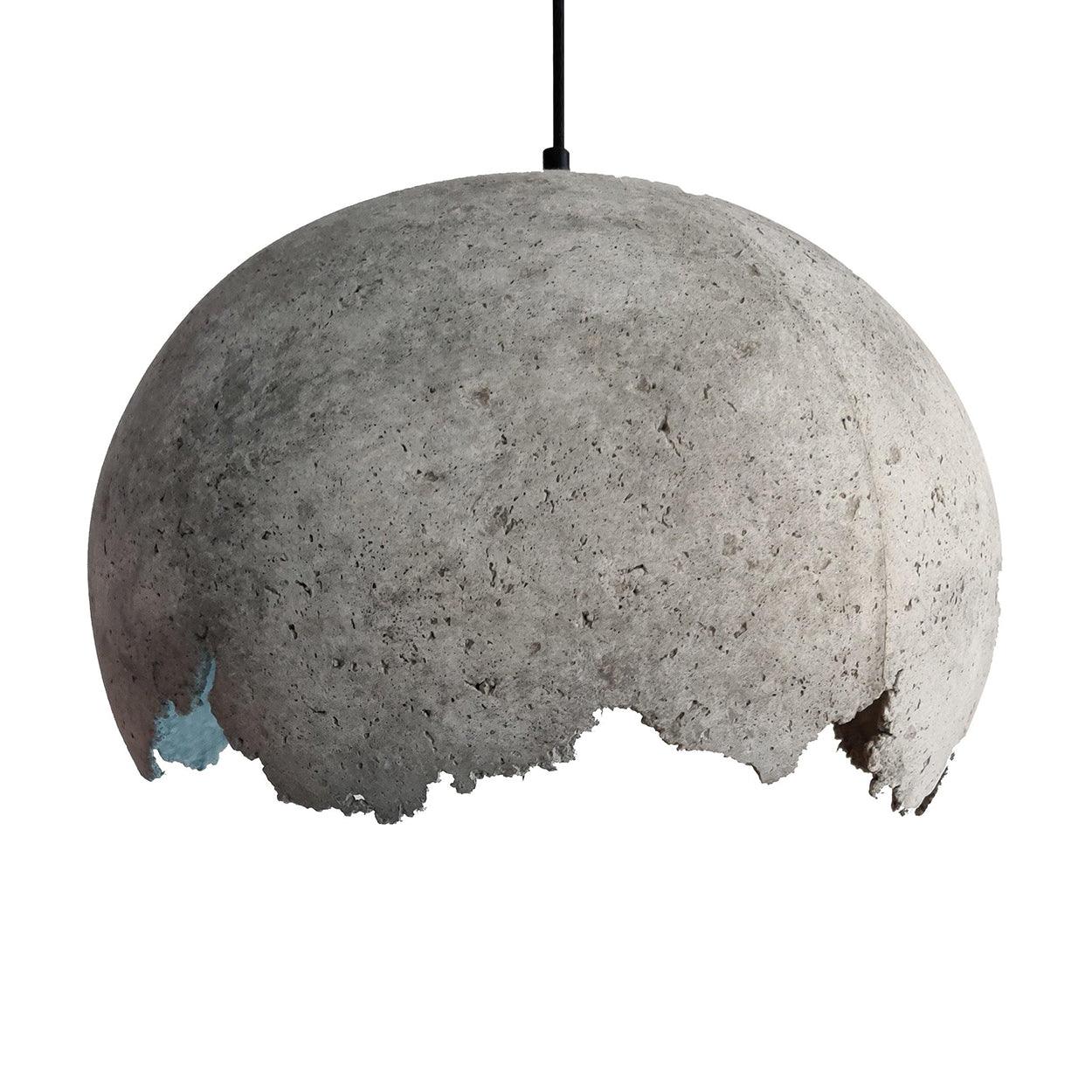 ANKUR CONCRETE BIG DOME HANGING LIGHT - Ankur Lighting