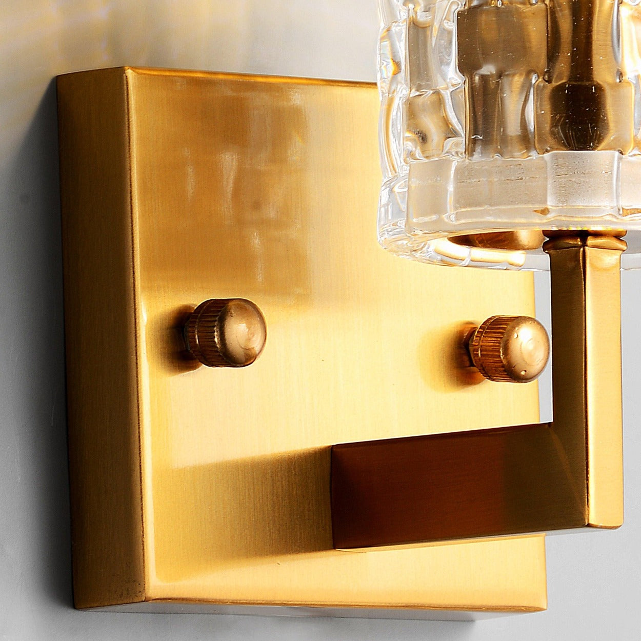 ANKUR CUT GLASS CYLINDER WALL LIGHT - Ankur Lighting