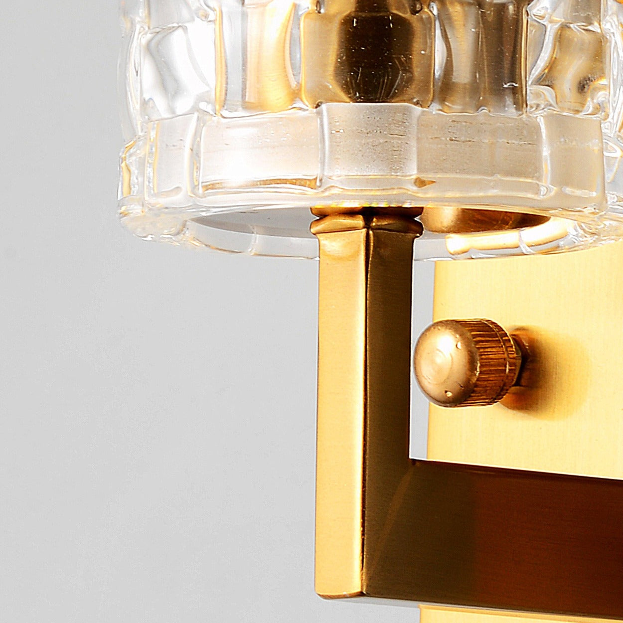 ANKUR CUT GLASS CYLINDER WALL LIGHT - Ankur Lighting