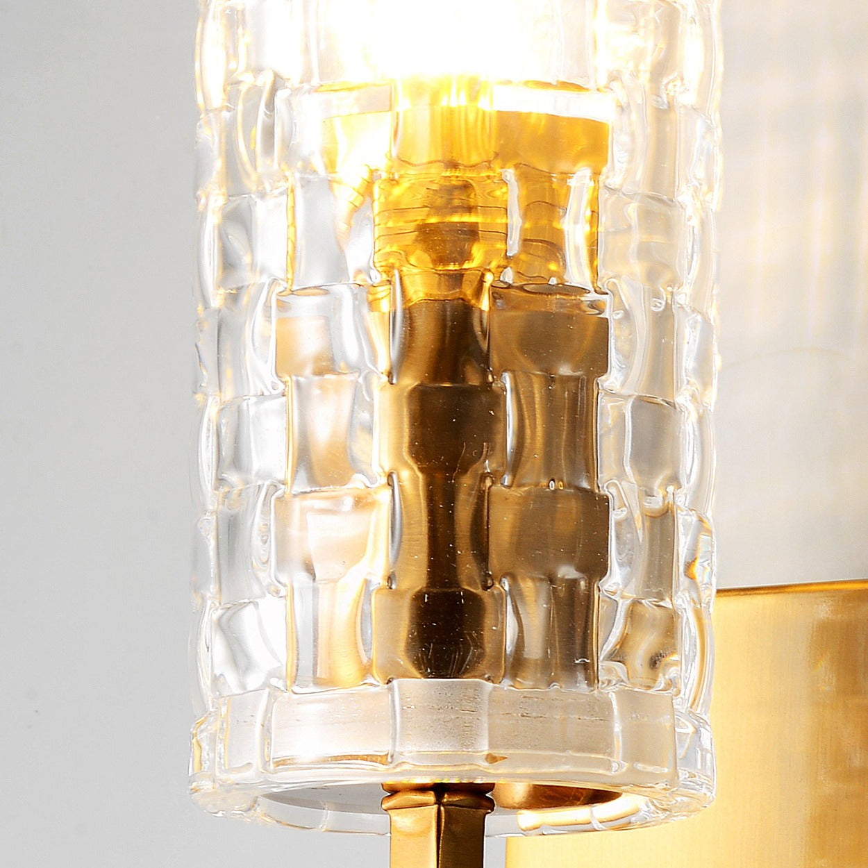 ANKUR CUT GLASS CYLINDER WALL LIGHT - Ankur Lighting