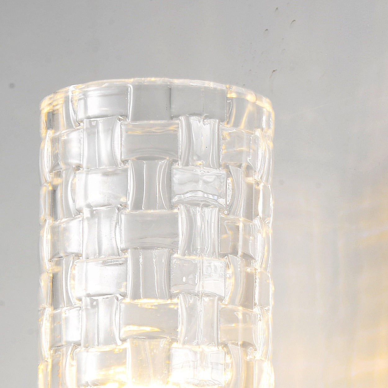 ANKUR CUT GLASS CYLINDER WALL LIGHT - Ankur Lighting