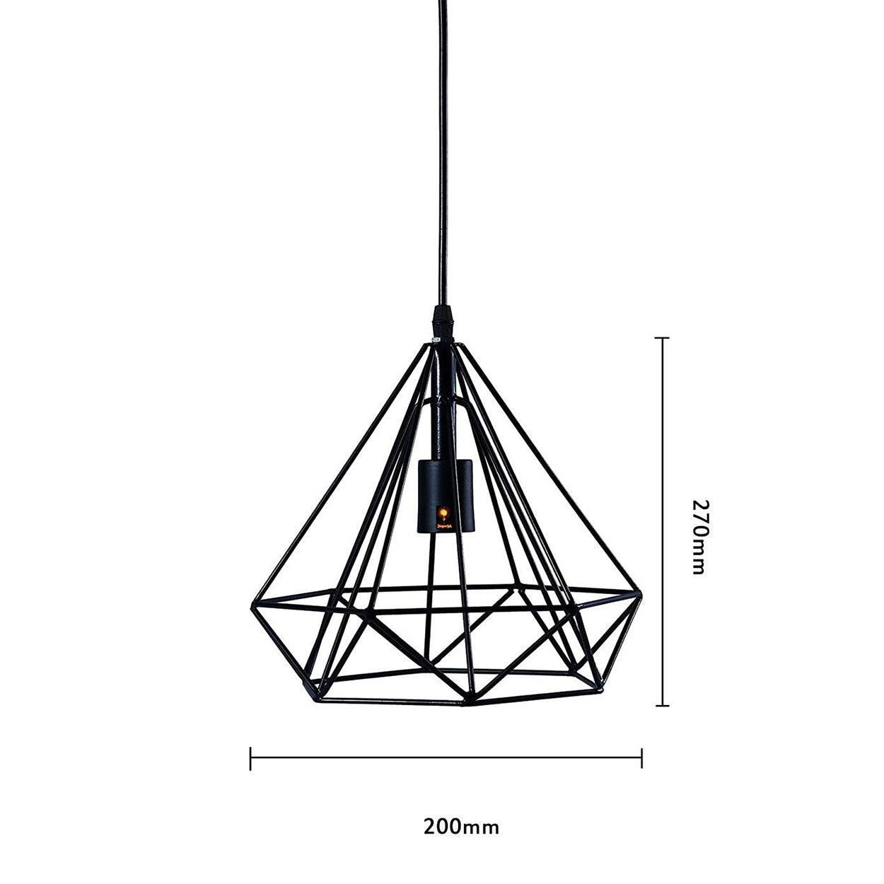 ANKUR DIAMOND CAGE HANGING LIGHT - Ankur Lighting