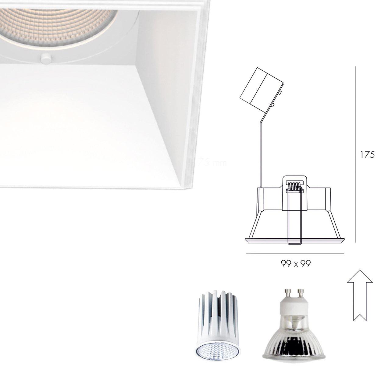 ANKUR DIECAST MR16 DOWNLIGHT CASING - Ankur Lighting