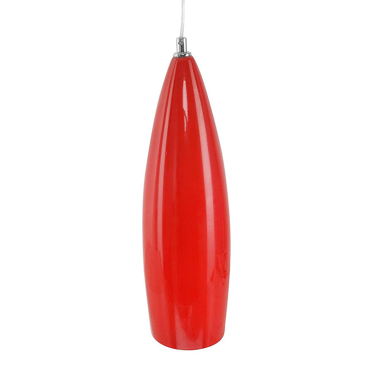 ANKUR DMNS RED CONE GLASS PENDANT LIGHT - Ankur Lighting